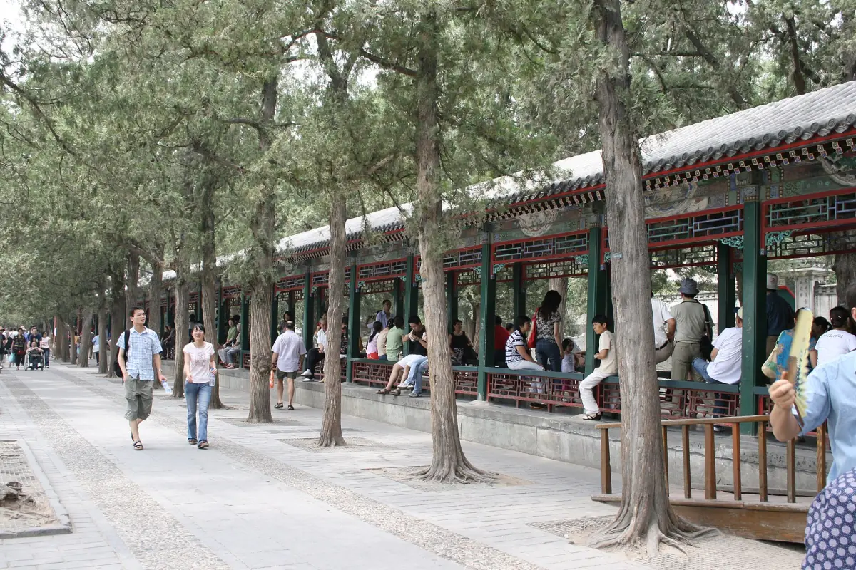 The Long Corridor beside the lake