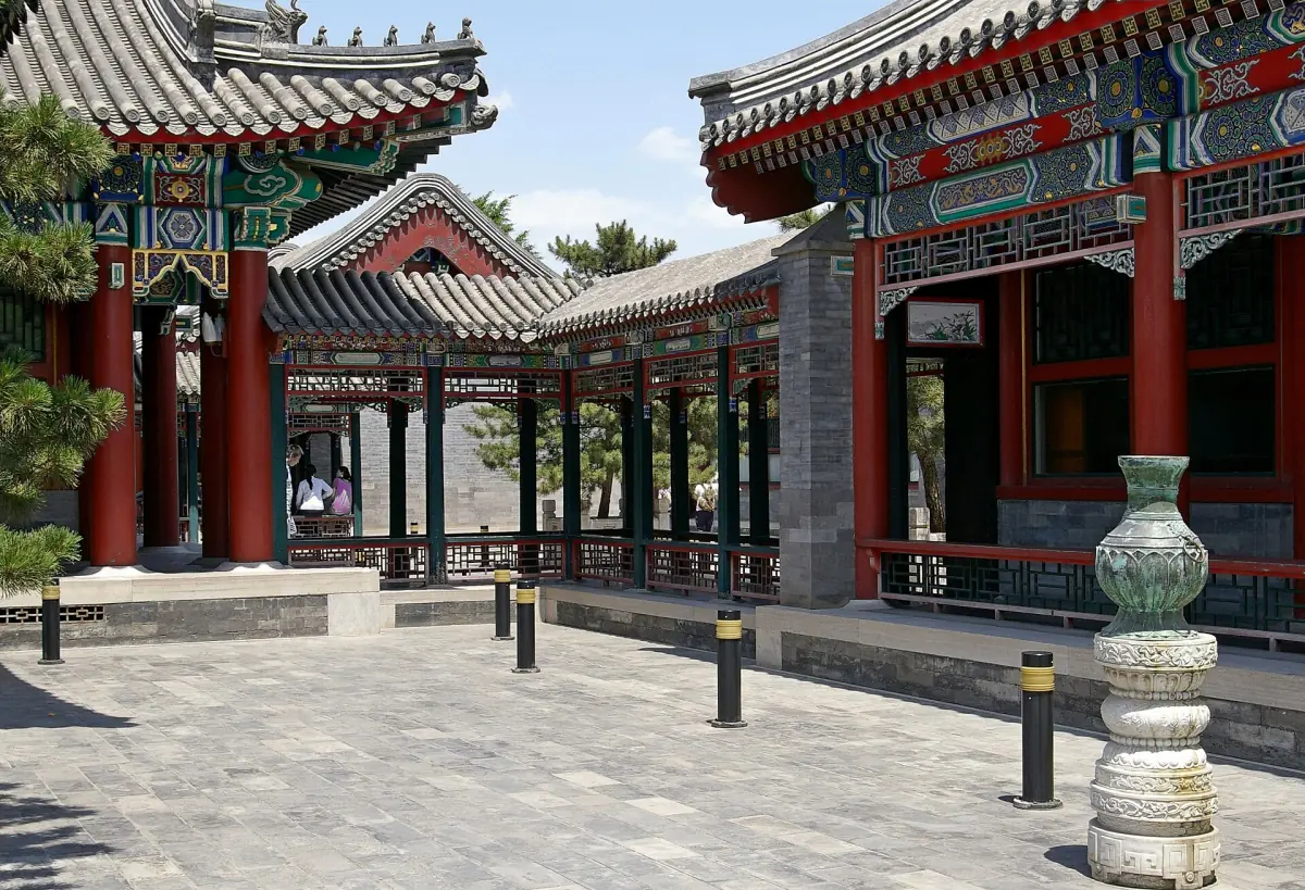 A courtyard in the Summer Palace