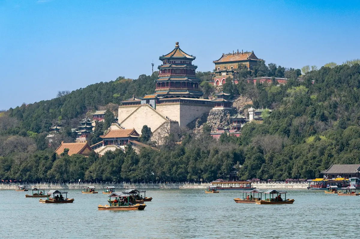 Langlebigkeitshügel und Kunming-See im Sommerpalast
